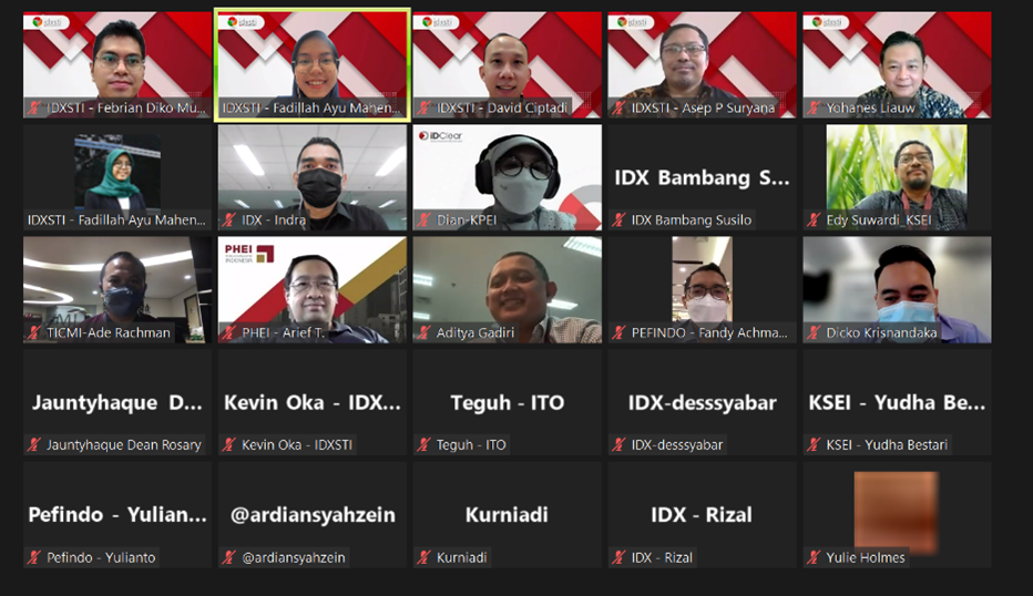 Peserta Acara Sosialisasi Update Produk IDXSTI bersama SRO dan Anak Perusahaan SRO